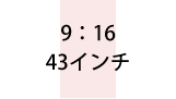 9:16 43インチ