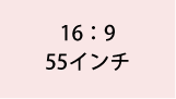 16:9 55インチ