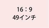 16:9 49インチ
