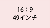 16:9 49インチ