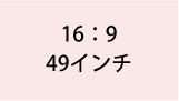 16:9 49インチ