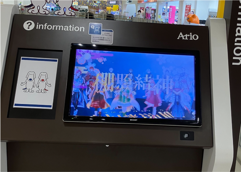 アリオ鷲宮 各階館内案内スペース